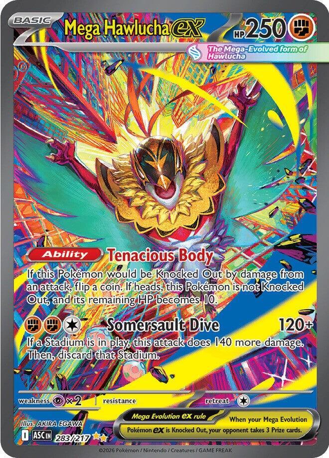 2026 Pokemon Ascended Heroes #283/217 Mega Hawlucha ex SIR NM front