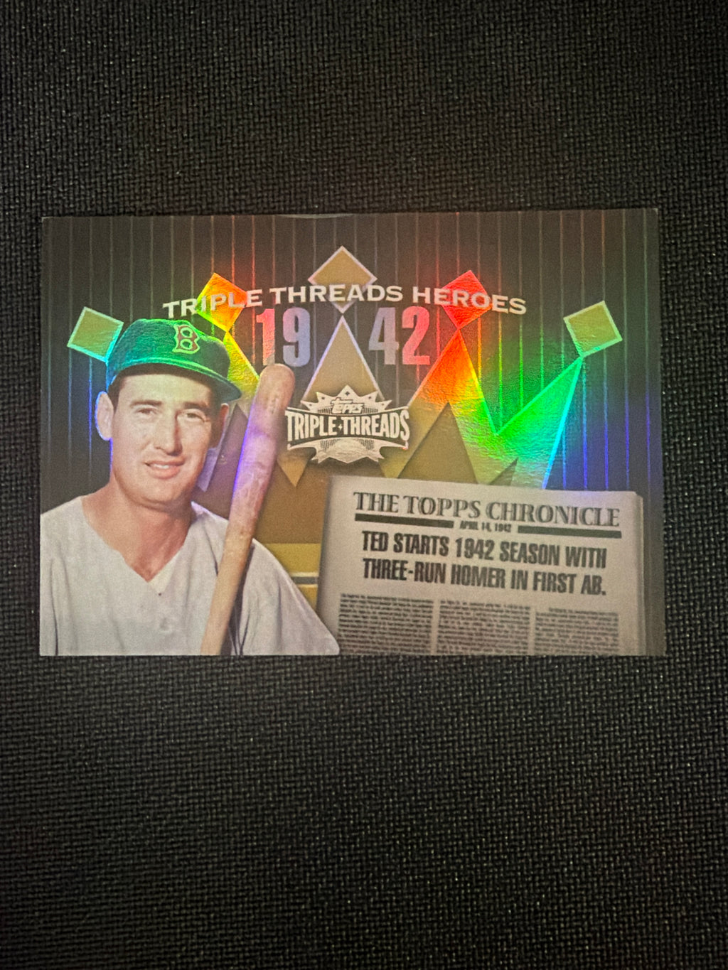 1942 Triple Threads Hero Ted Williams front