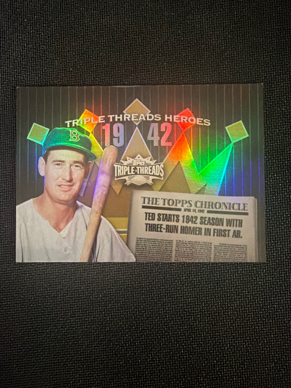 1942 Triple Threads Hero Ted Williams front