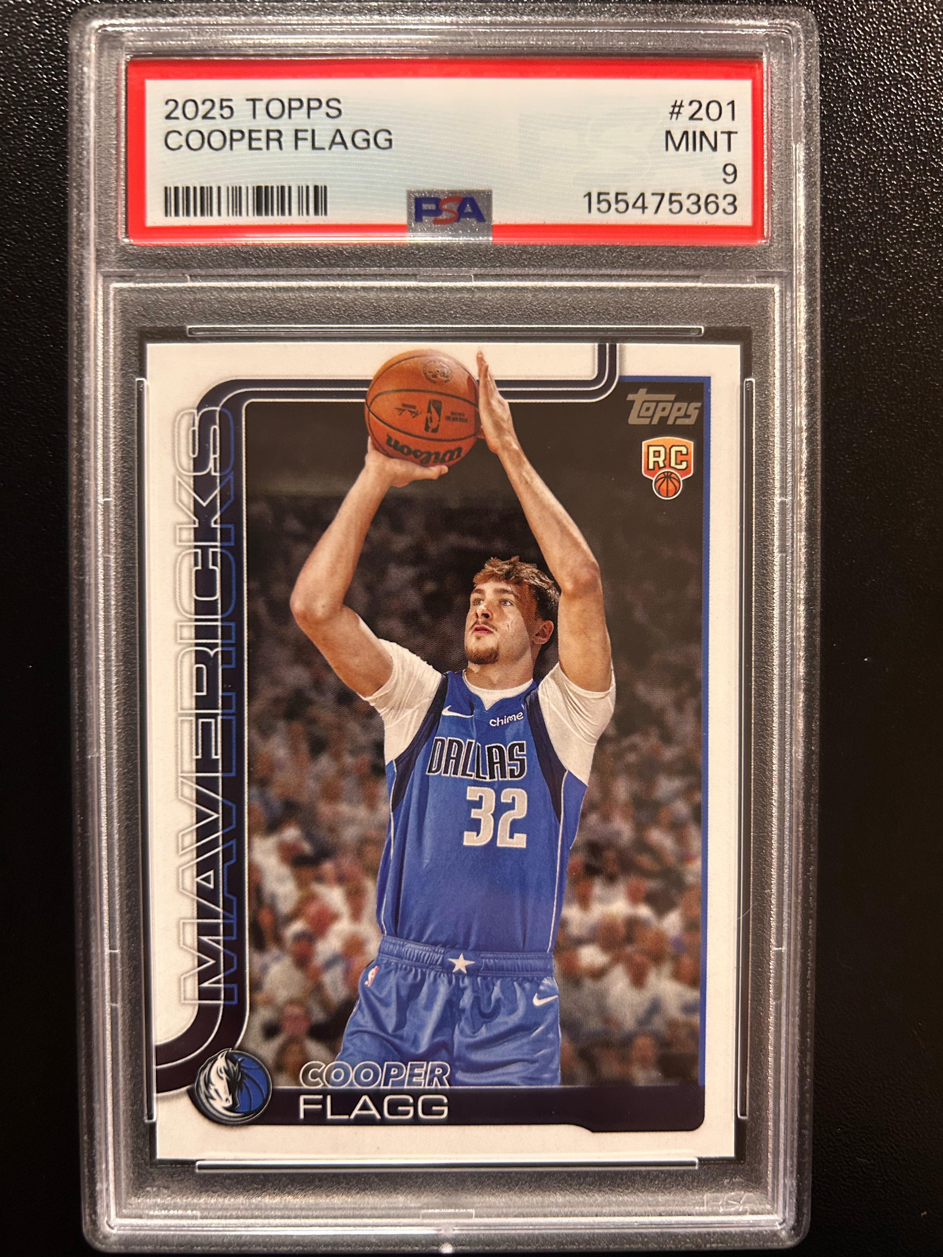 2025 Topps #201 Cooper Flagg PSA 9