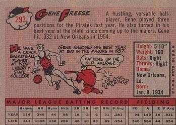 1958 Topps #293 Gene Freese PSA 4