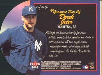 2001 Ultra #7 GH Derek Jeter Greatest Hits
