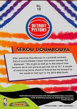 2019-20 Hoops #10 Sekou Doumbouya We Got Next PSA 10