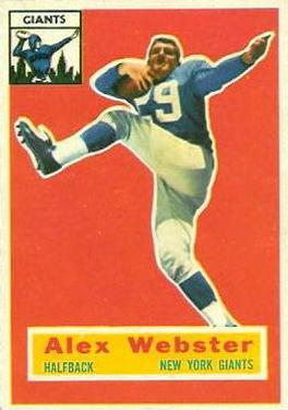 1956 Topps #5 Alex Webster PSA 5