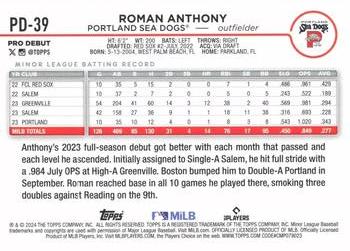 2024 Topps Pro Debut #PD-39 Roman Anthony