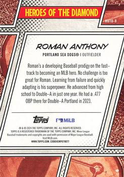 2024 Topps Pro Debut #HOTD-8 Roman Anthony Heroes of the Diamond