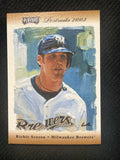 2003 Playoff Portraits Richie Sexson#48 Relic /100 front