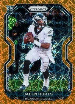 2020 Panini Prizm #343 Jalen Hurts Prizm Lazer PSA 9