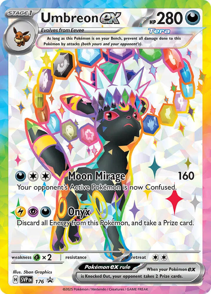 2023 Pokemon Scarlet & Violet Promo #SVP 176 Umbreon ex - 176 NM front