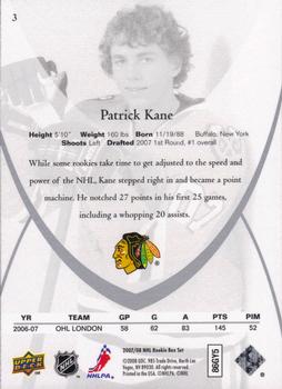 2007-08 Upper Deck Rookie Class Box Set #3 Patrick Kane PSA 10