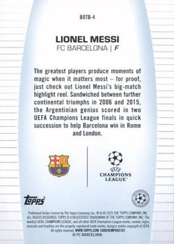 2024-25 Topps UEFA Club Competitions #BOTB-4 Lionel Messi Best of the Best