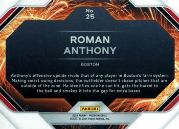 2024 Panini Prizm #25 Roman Anthony Fireworks
