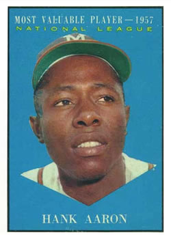 1961 Topps #484 Hank Aaron PSA 7