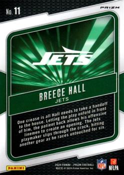 2024 Panini Prizm #11 Breece Hall Hype Green Prizm