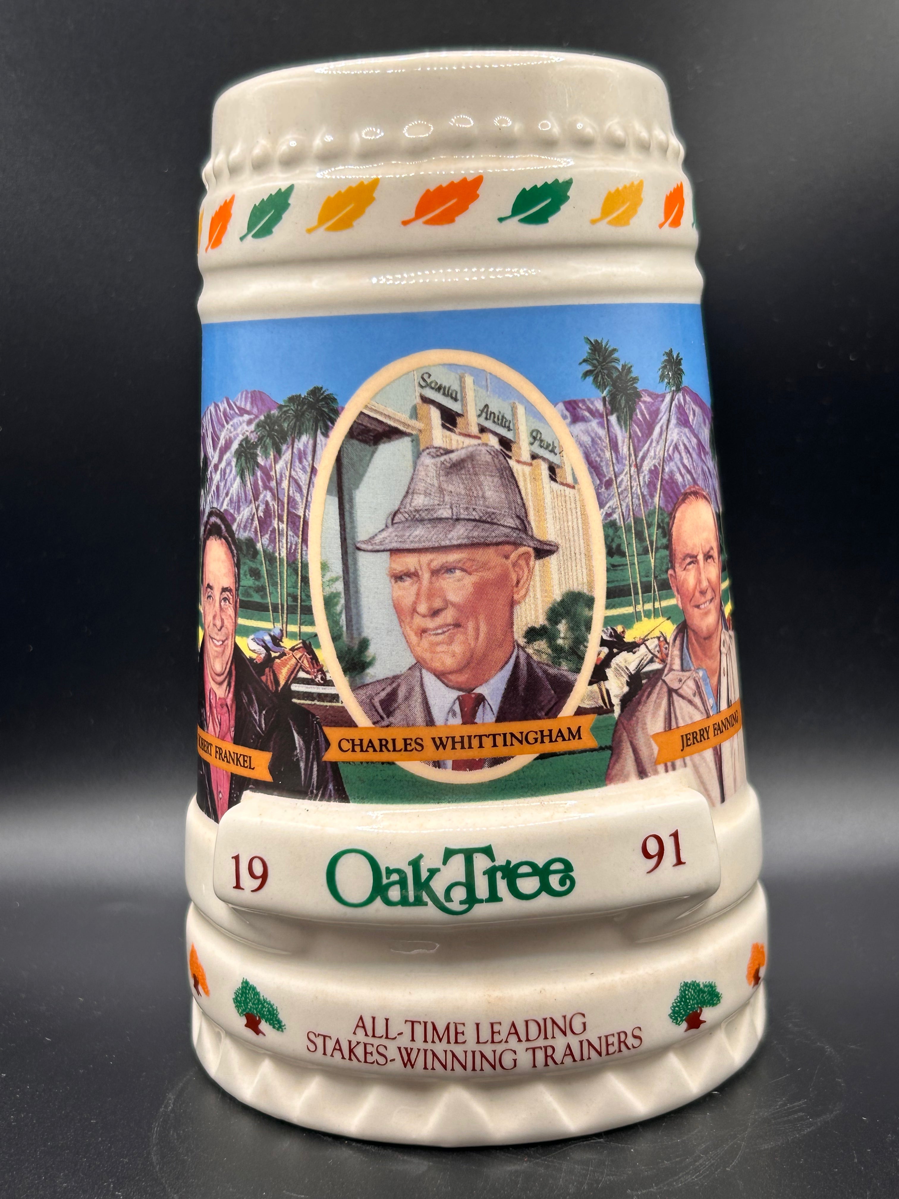 1991 Oak Tree Racing All-TIme Leading Stakes-Winning Trainers Commemorative Stein