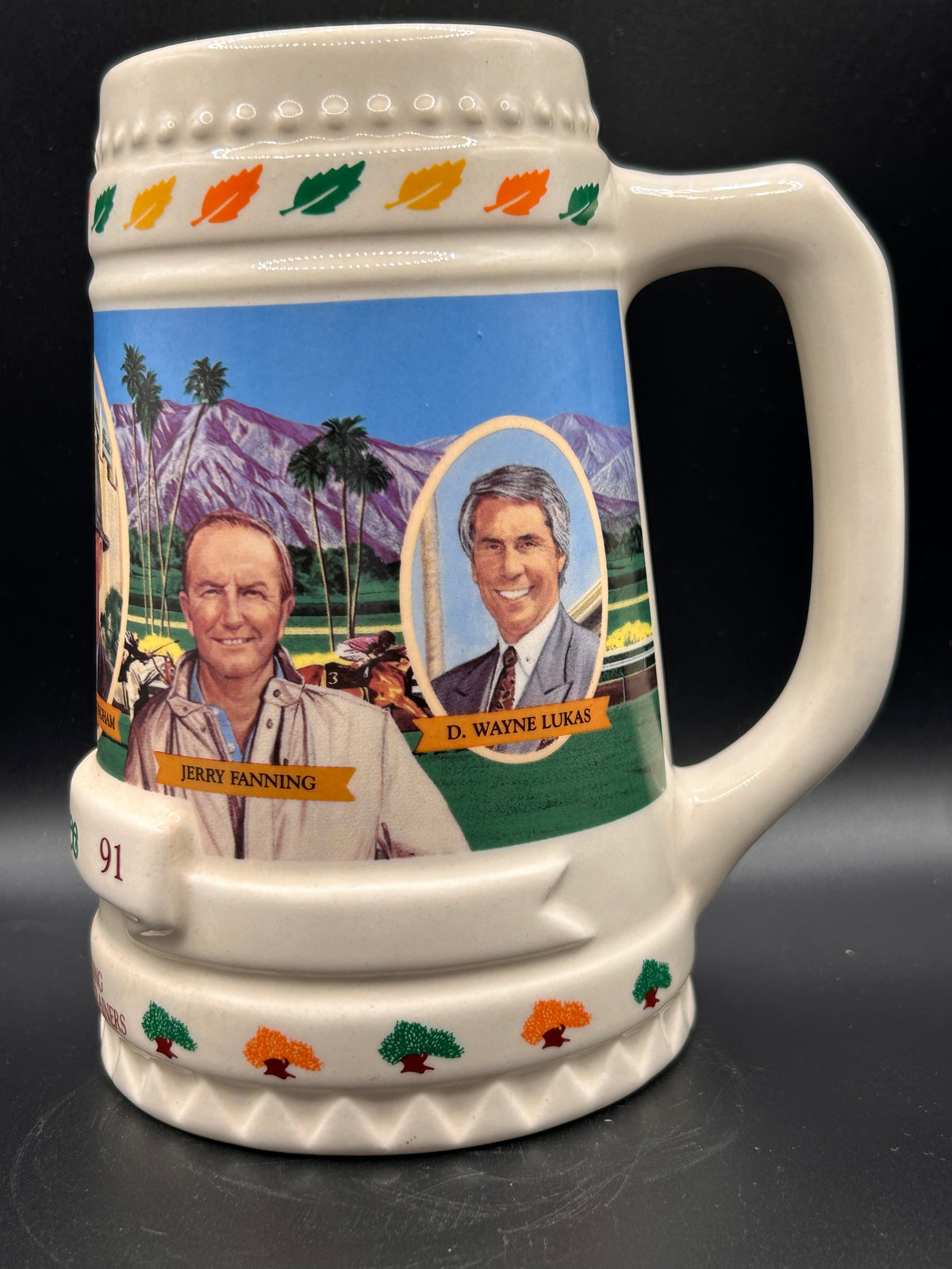 1991 Oak Tree Racing All-TIme Leading Stakes-Winning Trainers Commemorative Stein