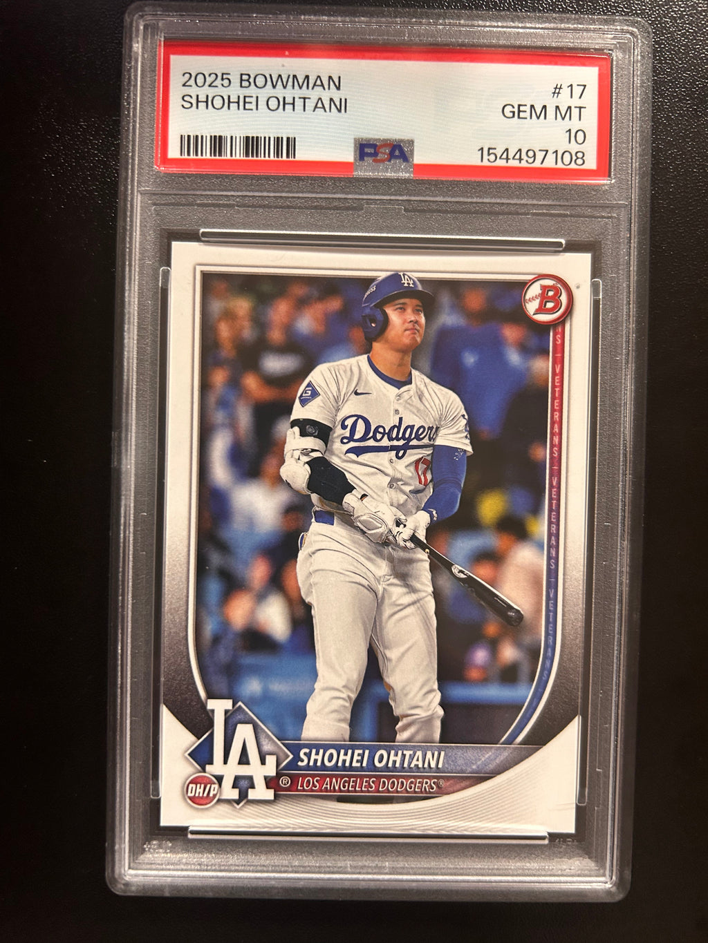 2025 Bowman #17 Shohei Ohtani PSA 10