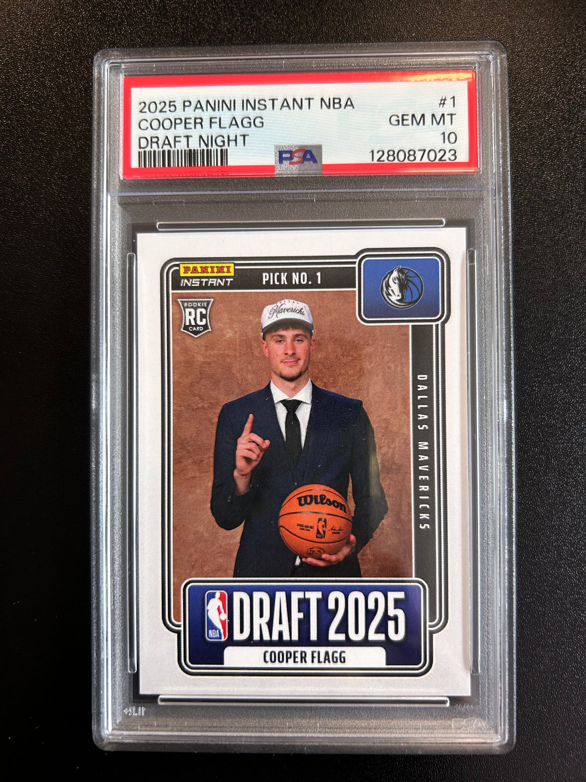 2025 Cooper Flagg Instant NBA Draft Night #1 PSA 10
