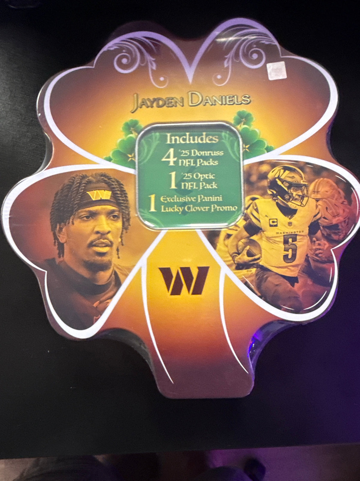 2025 Panini Lucky Clover Football Tin - Jayden Daniels