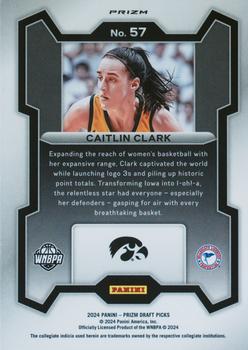 2024 Panini Prizm Draft Picks #57 Caitlin Clark Prizms Green PSA 9