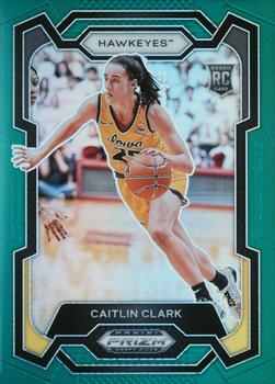2024 Panini Prizm Draft Picks #57 Caitlin Clark Prizms Green PSA 9