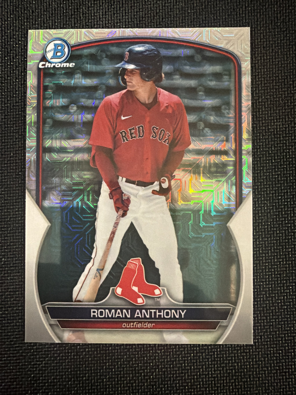 2022 Topps Bowman Chrome Roman Anthony #BCP-220 Holo front