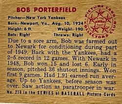 1950 Bowman #216a Bob Porterfield PSA 8 OC
