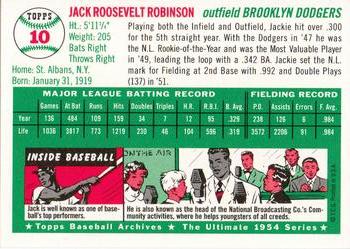 1994 Topps Archives 1954 #10 Jackie Robinson Gold