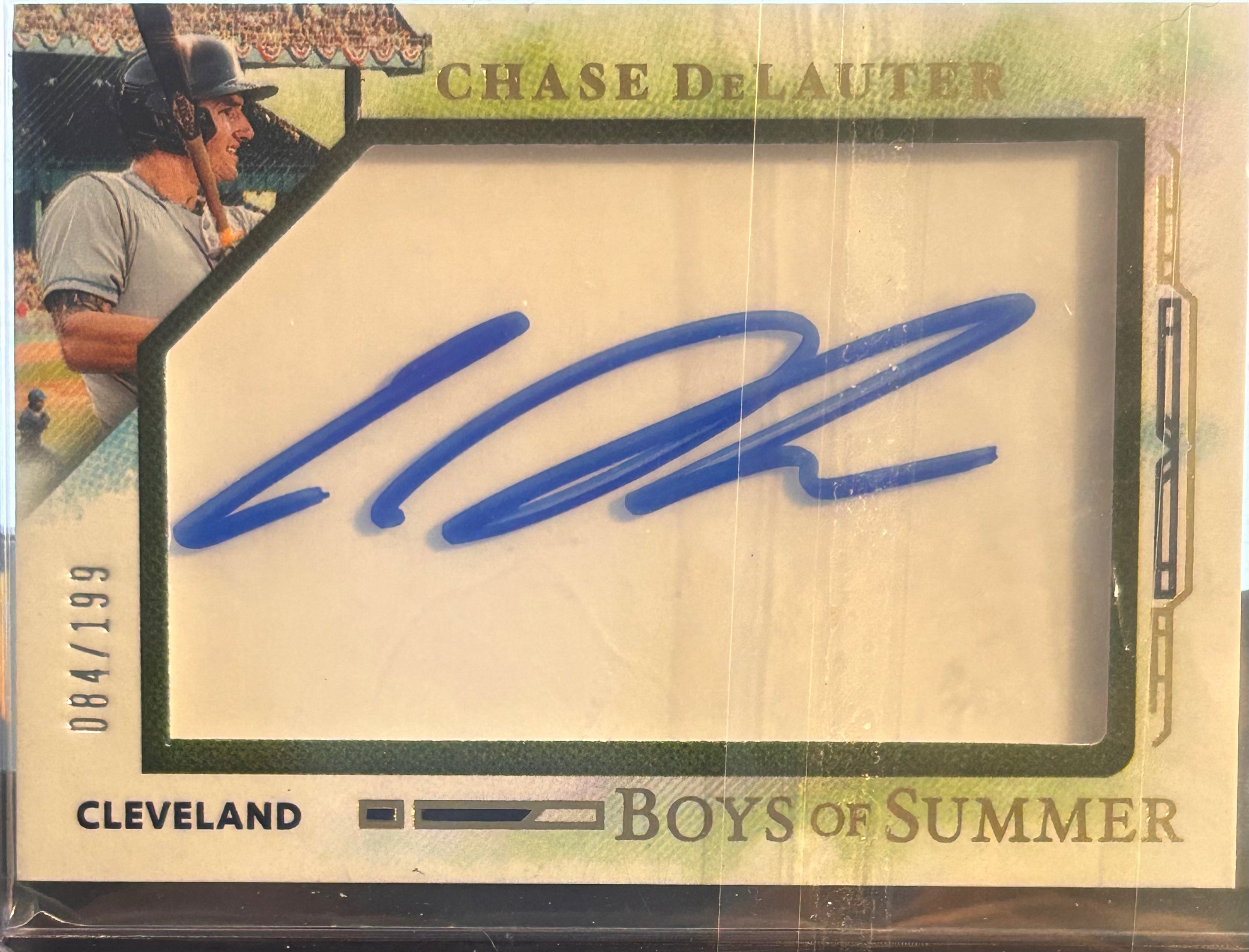 Chase DeLauter 2025 Panini - Boys of Summer Baseball #27 Autograph 84/199