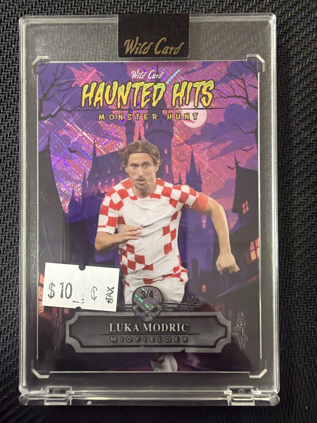 2025 Haunted Hits 3/4 Monster Hunt Luka Modric Purple Halo front