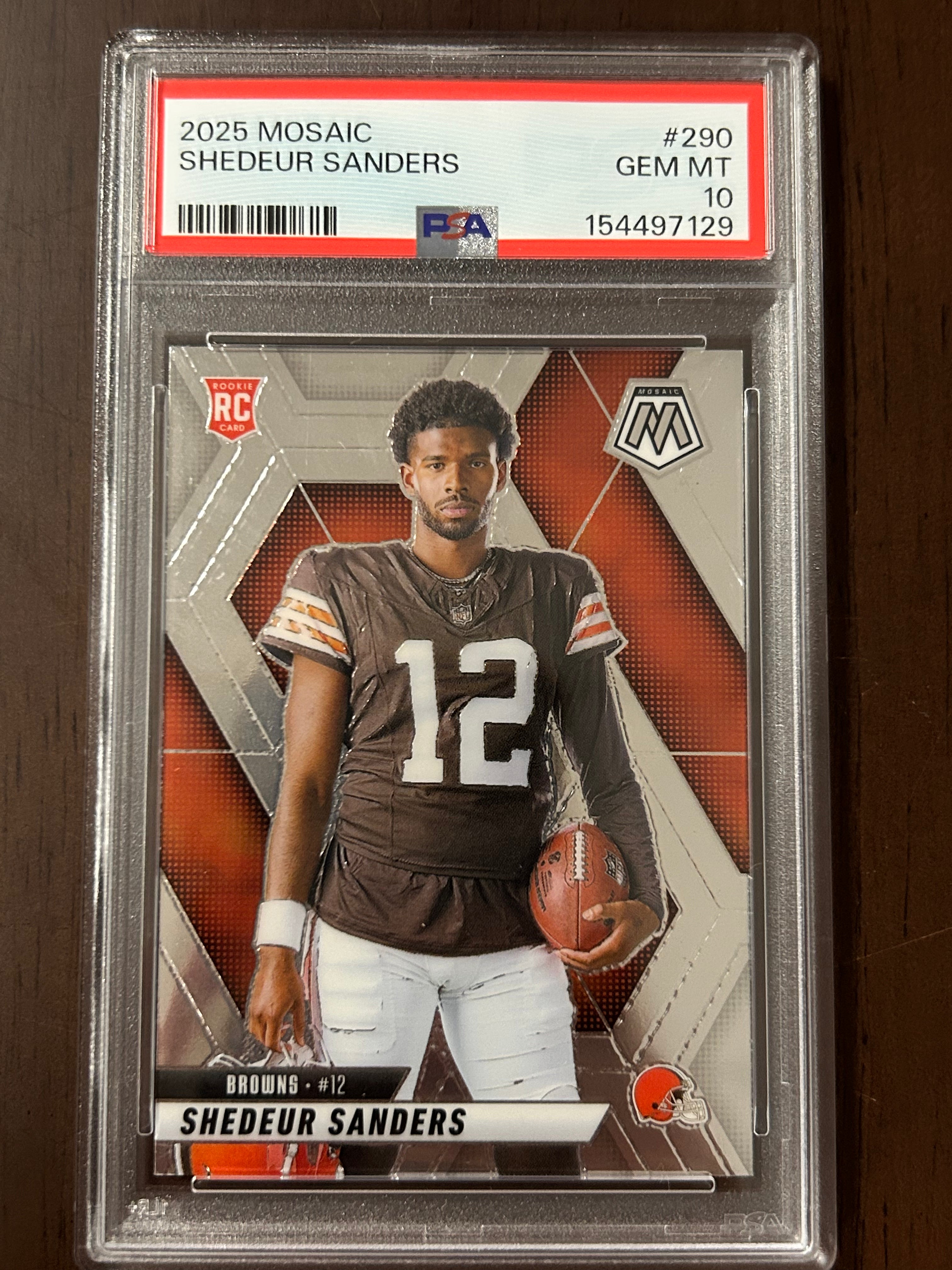 [97129] Shedeur Sanders 2025 Mosaic #290 PSA 10