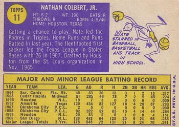 1970 Topps #11 Nate Colbert
