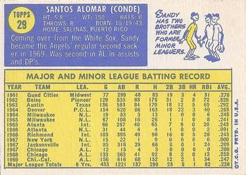 1970 Topps #29 Sandy Alomar