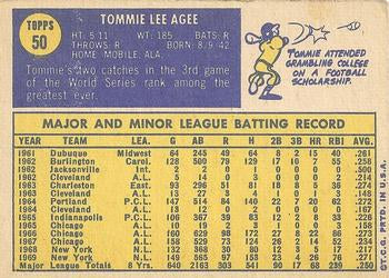 1970 Topps #50 Tommie Agee