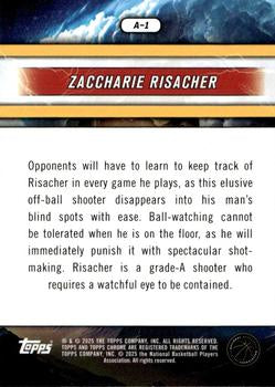 2024-25 Topps Chrome #A-1 Zaccharie Risacher Advisory