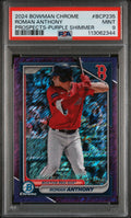 2024 Bowman Chrome Prospects #BCP235 Roman Anthony Purple Shimmer PSA 9