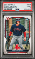 2023 Bowman Paper Prospects #BP71 Roman Anthony Paper Prospects PSA 9