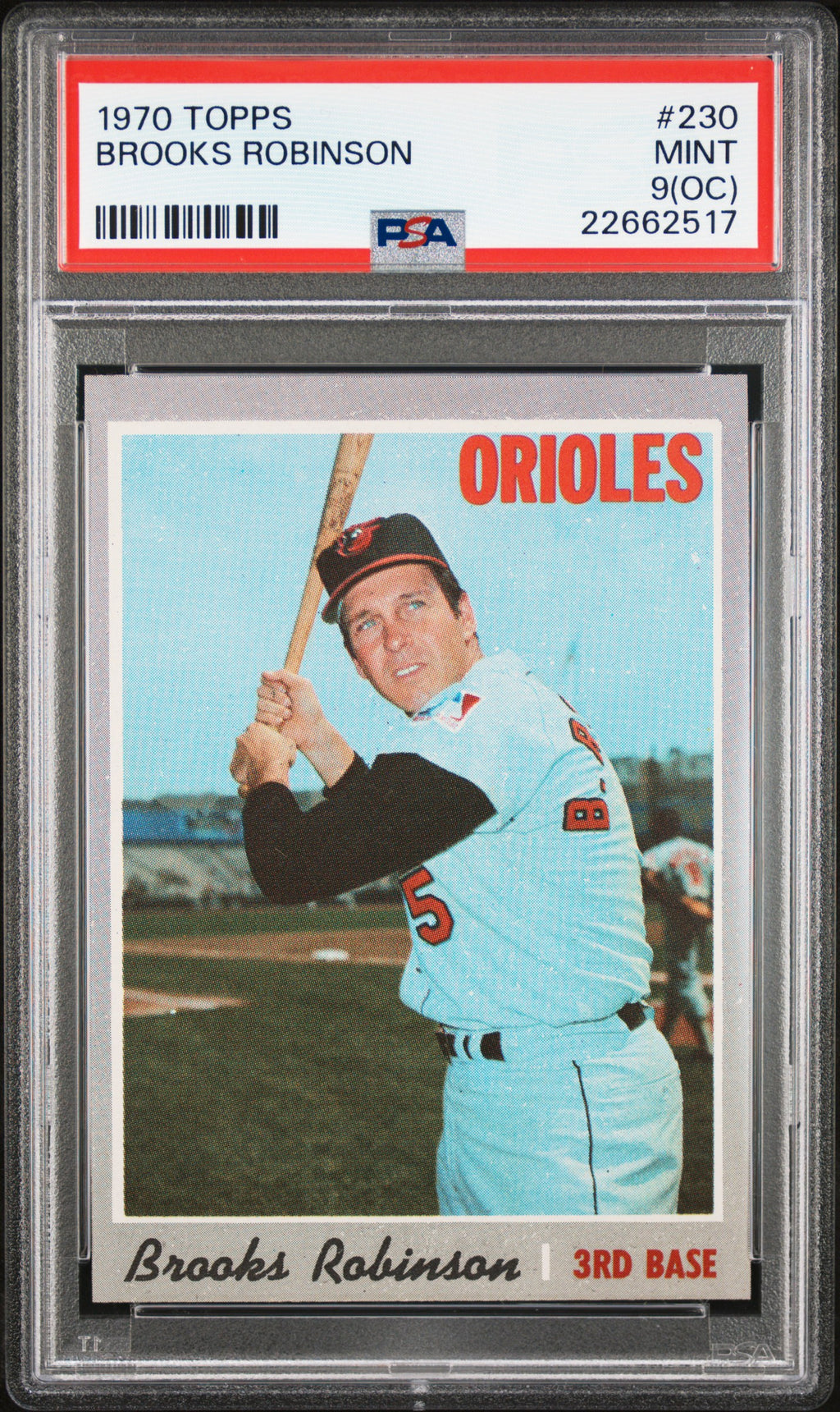 1970 Topps #230 Brooks Robinson PSA 9 (OC)