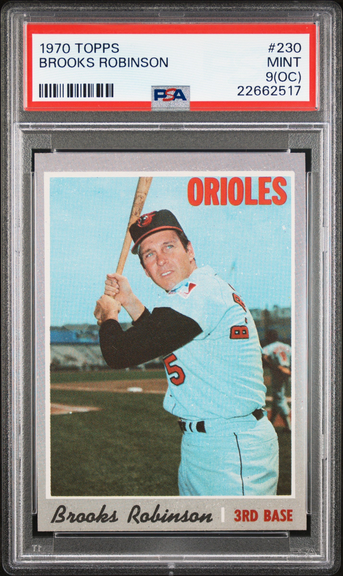 1970 Topps #230 Brooks Robinson PSA 9 (OC)