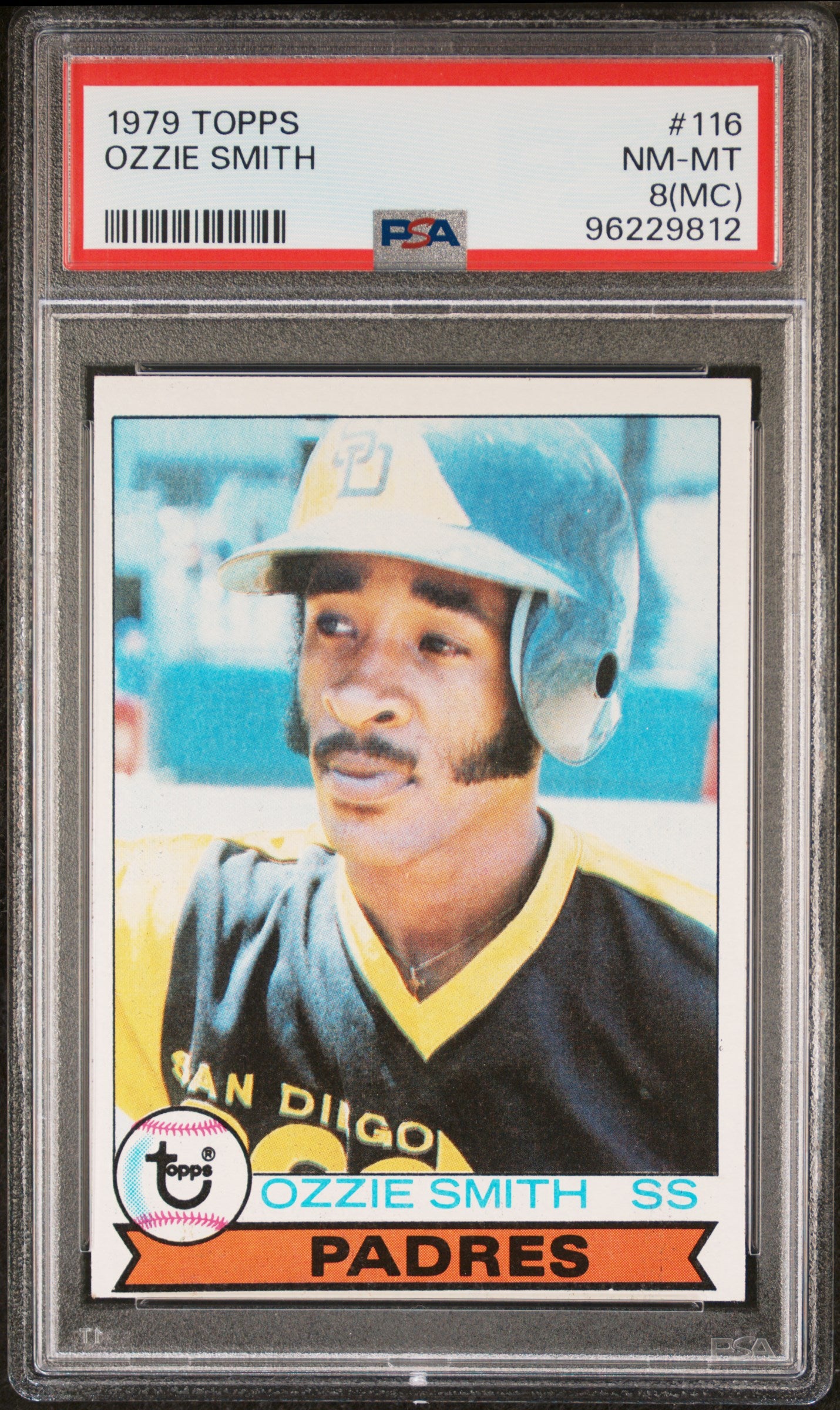 1979 Topps #116 Ozzie Smith PSA 8 (MC)