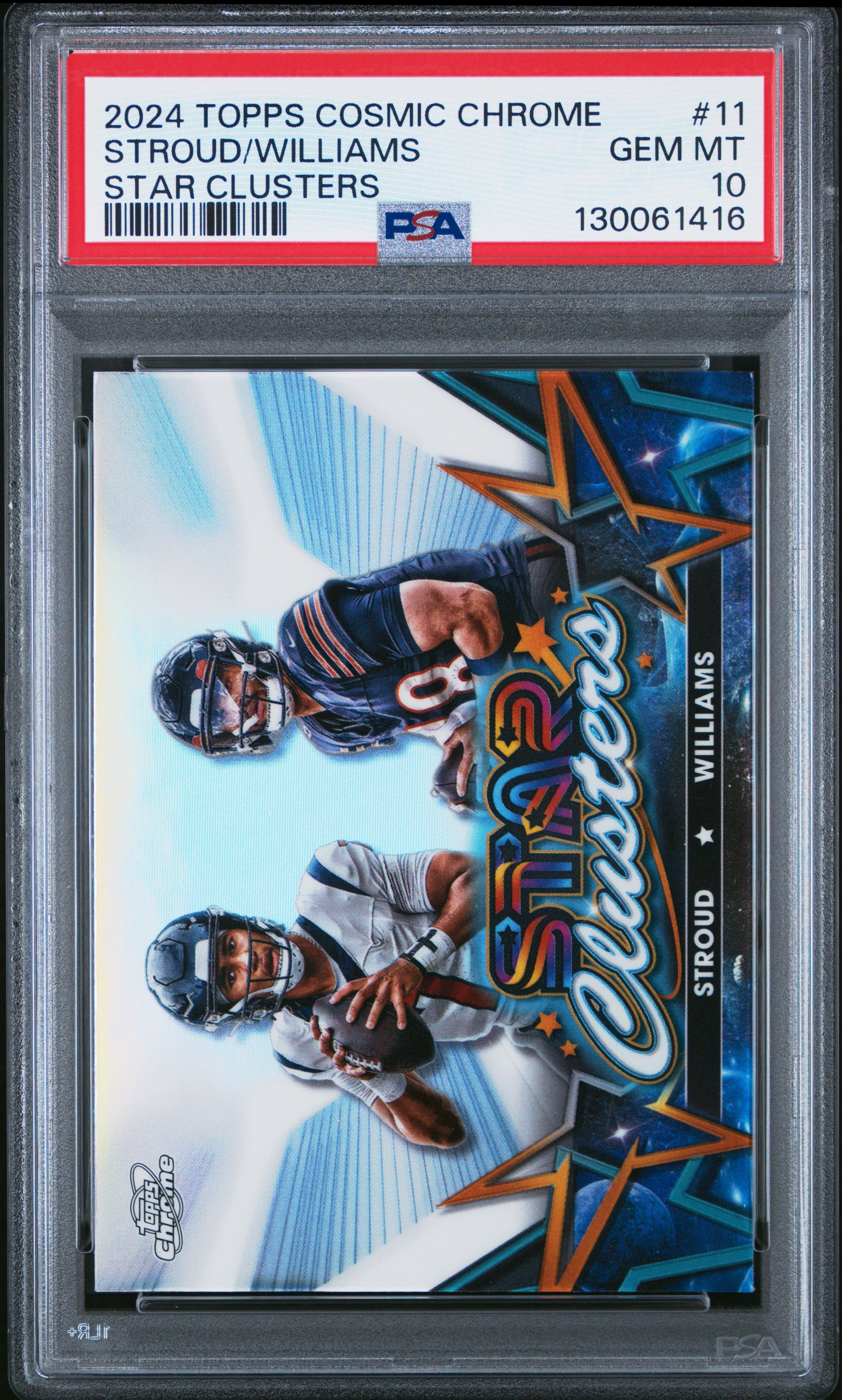 2024 Topps Cosmic Chrome Star Clusters #11 Stroud/Williams PSA 10