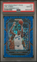 2023 Panini Prizm Draft Picks #52 Joel Embiid Blue Shimmer Fotl PSA 10