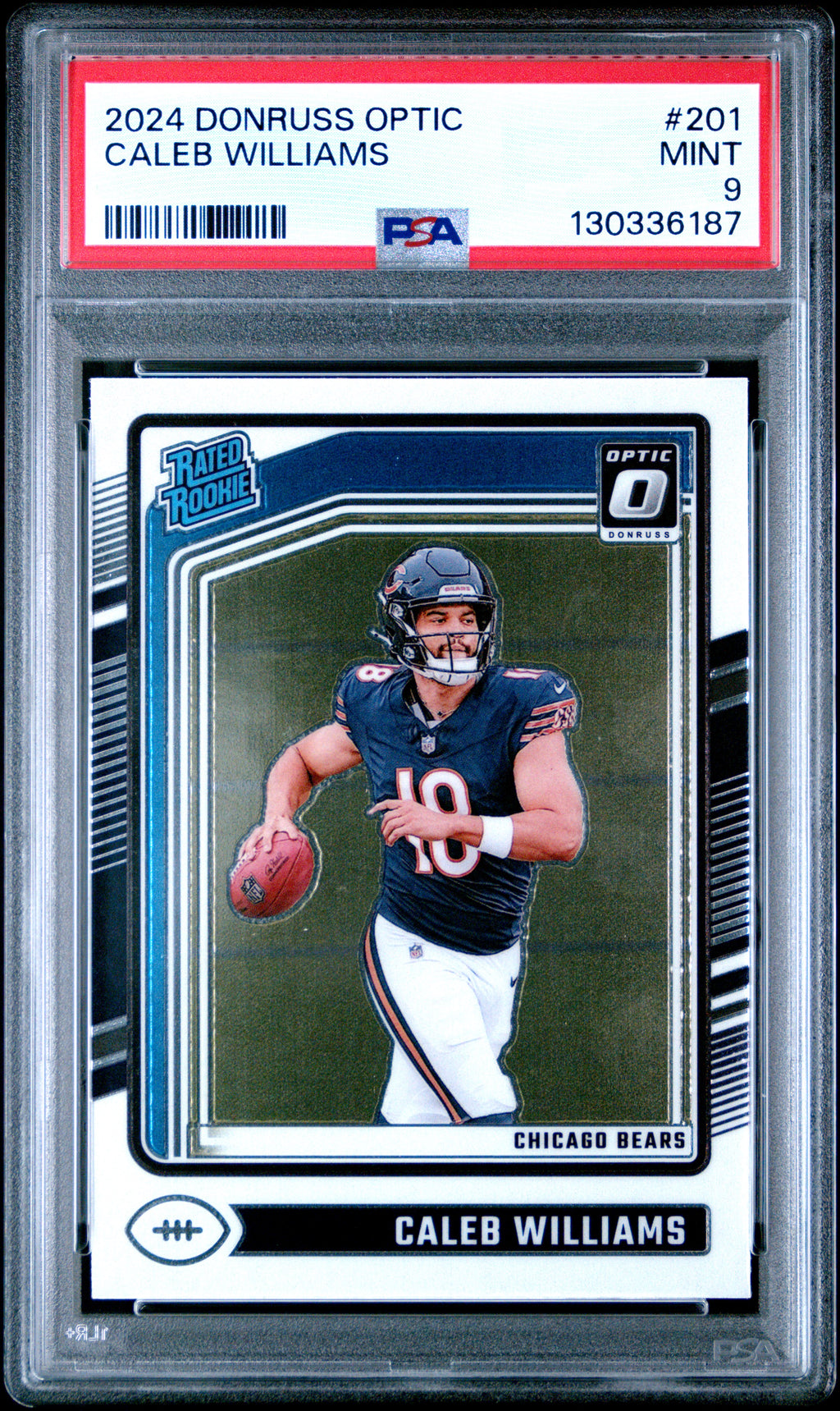 2024 Panini Donruss Optic #201 Caleb Williams PSA 9