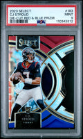 2023 Panini Select #183 Cj Stroud Die-Cut Red & Blue Prizm PSA 9