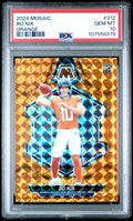 2024 Panini Mosaic #312 Bo Nix Orange PSA 10