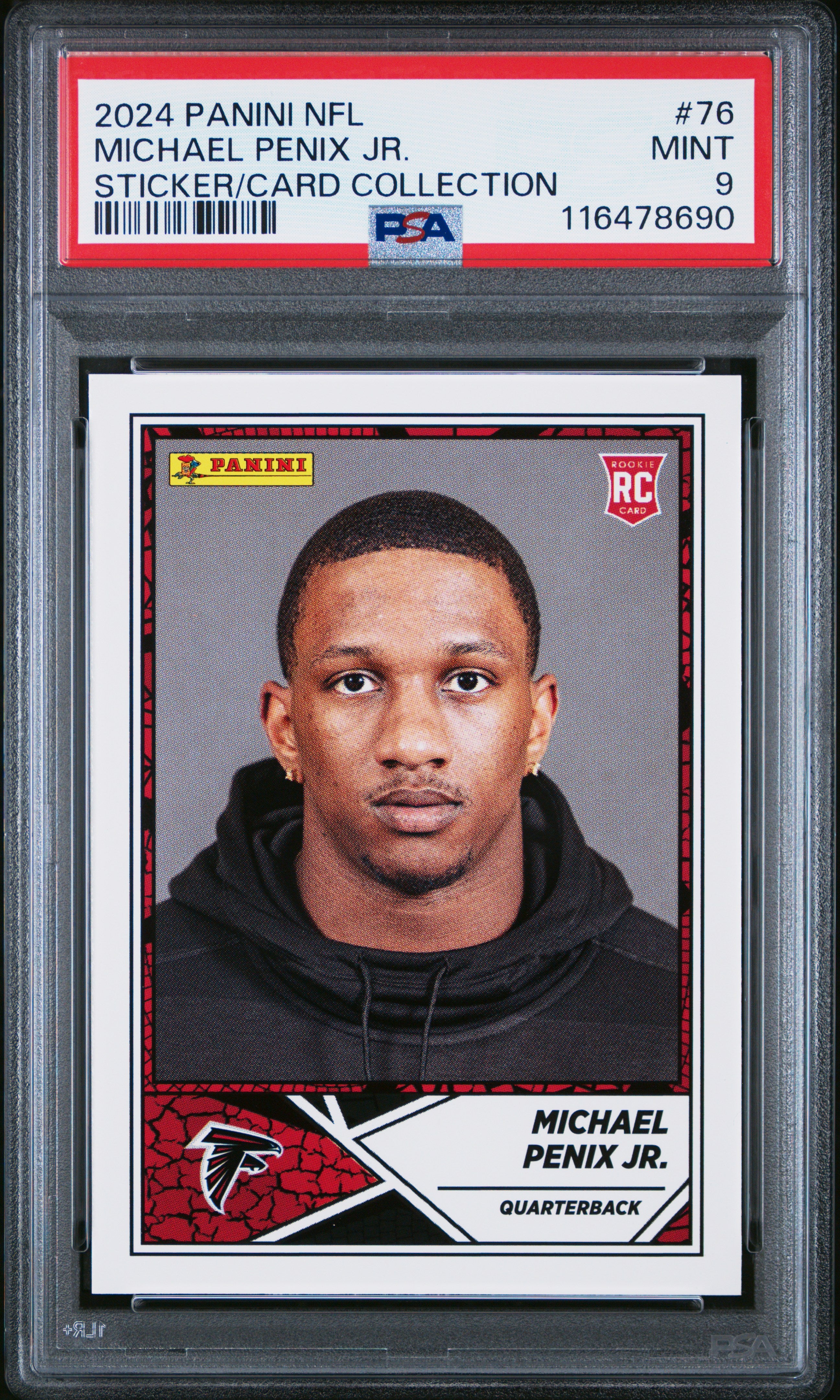 2024 Panini Nfl Sticker & Card Collection #76 Michael Penix Jr. PSA 9