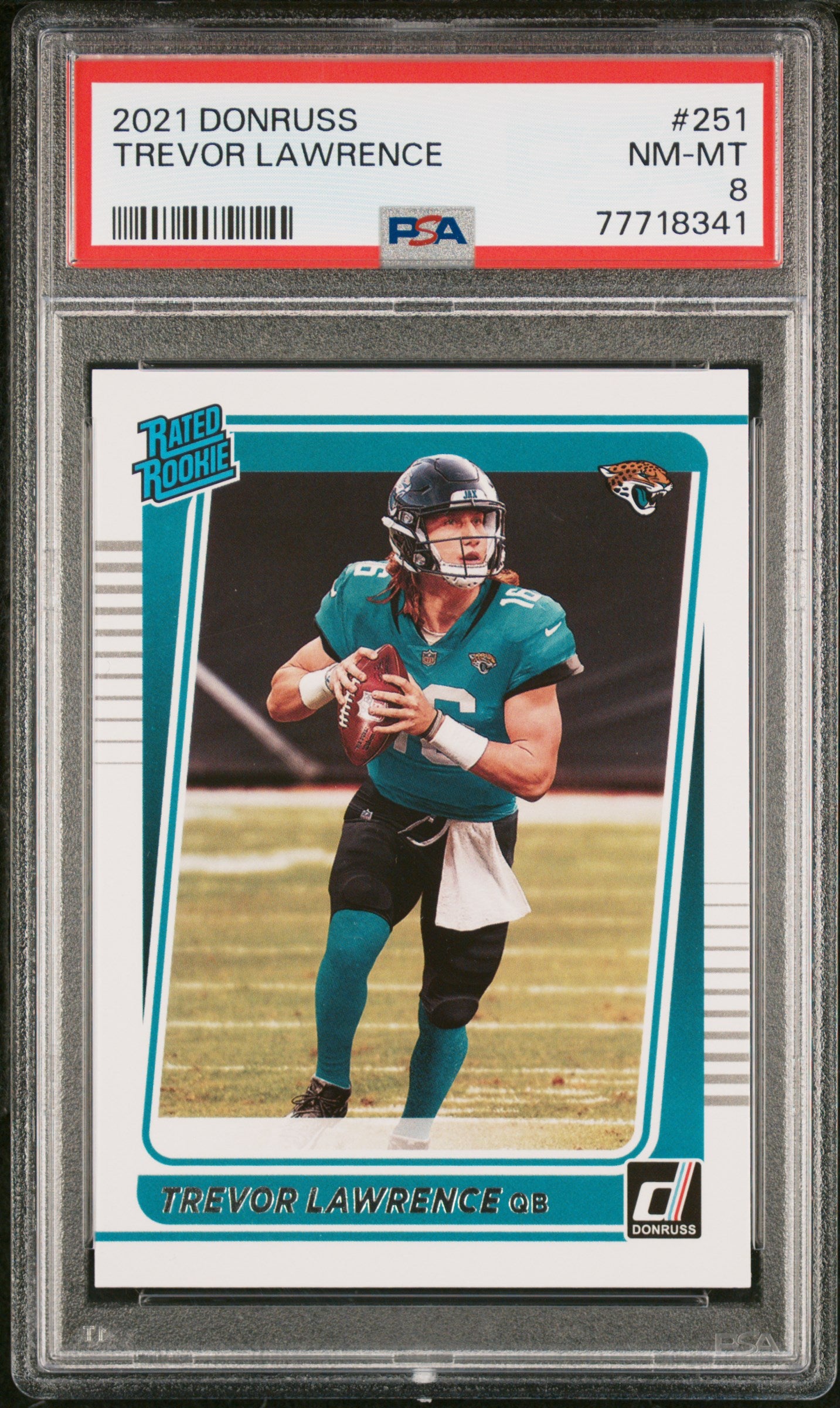 2021 Panini Donruss #251 Trevor Lawrence PSA 8