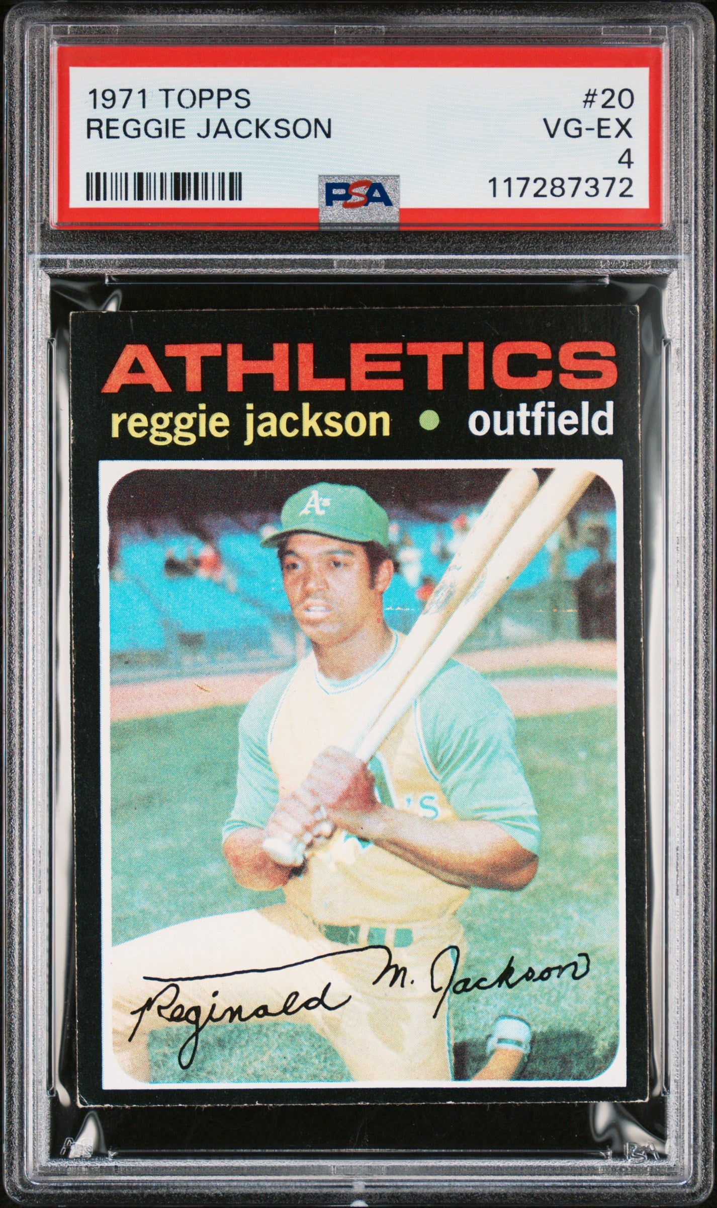 1971 Topps #20 Reggie Jackson PSA 4