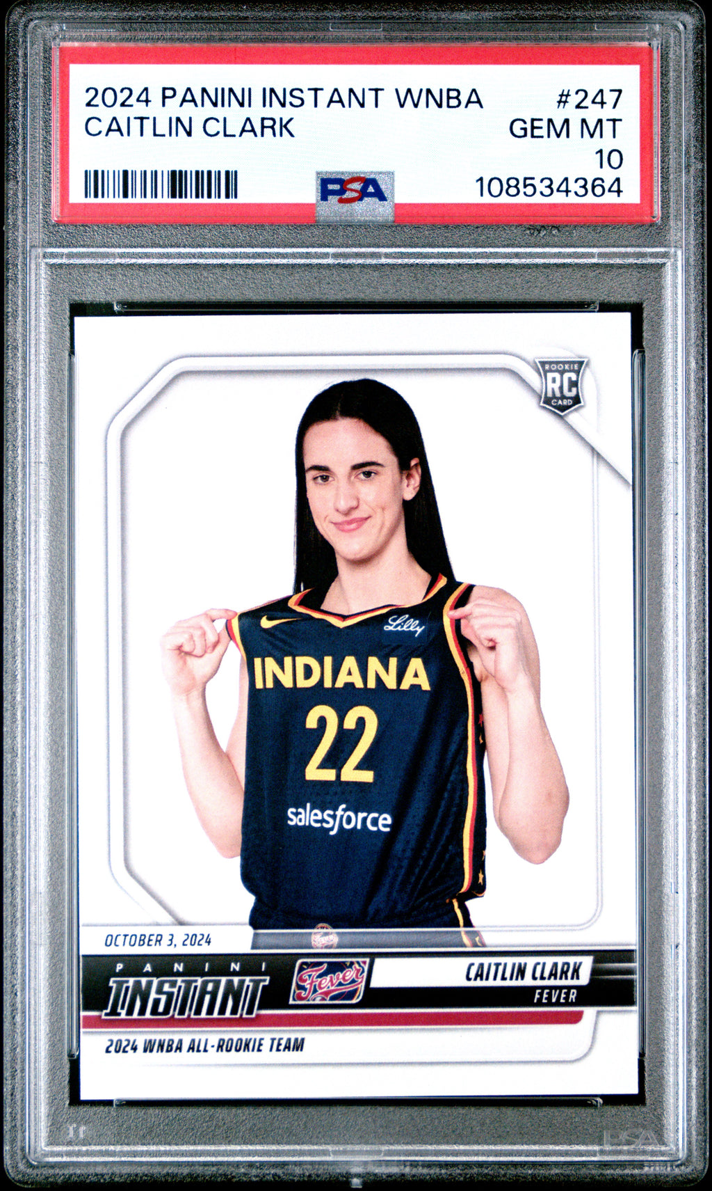 2024 Panini Instant Wnba #247 Caitlin Clark PSA 10