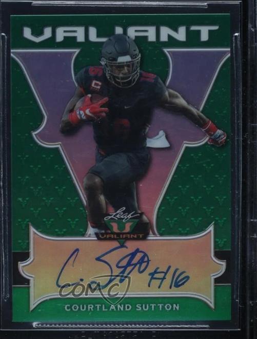 2018 Leaf Valiant #BA-CS1 Courtland Sutton BGS 10 #/60